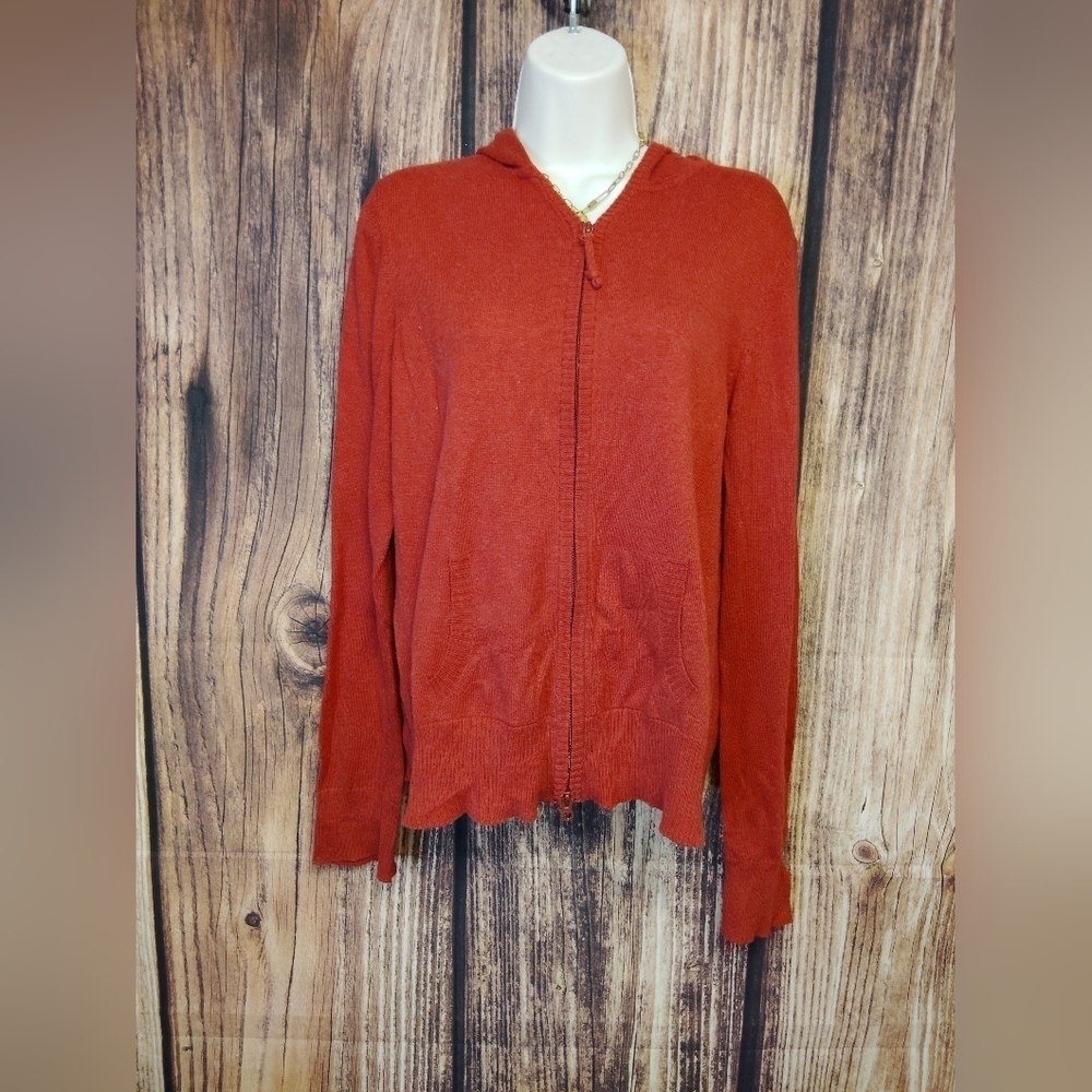 Eileen Fisher Women's Red Sweater 100% Cotton! Size Large
